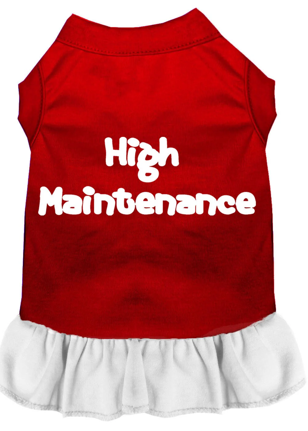 Pet Dress Screen Printed, "High Maintenance" - Image 5