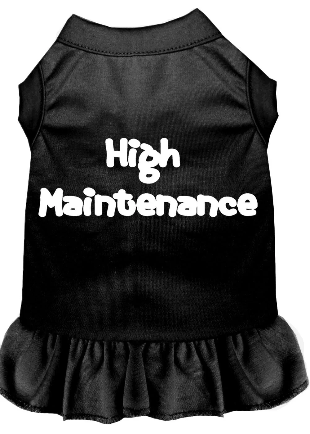 Pet Dress Screen Printed, "High Maintenance" - Image 6