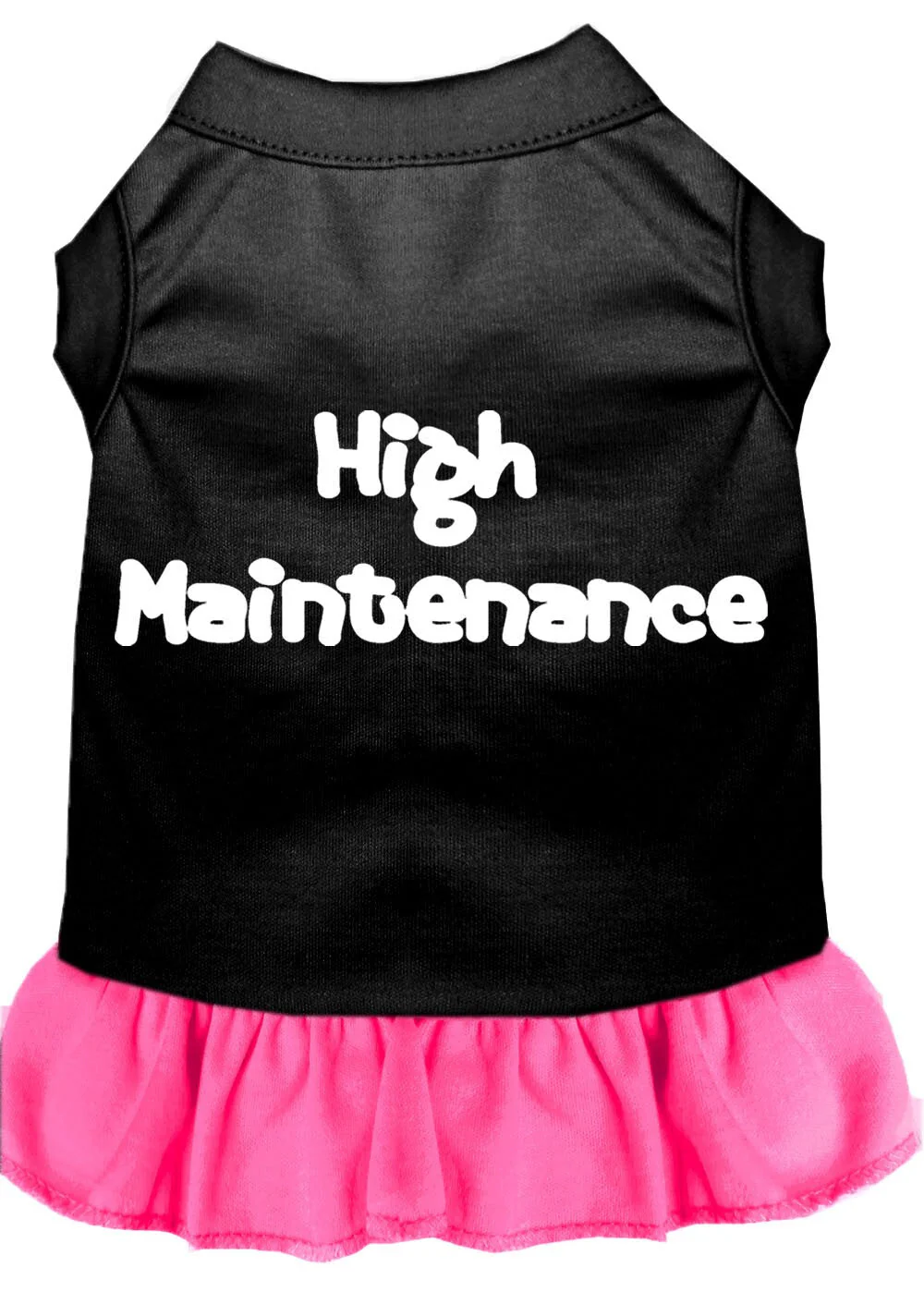 Pet Dress Screen Printed, "High Maintenance" - Image 7