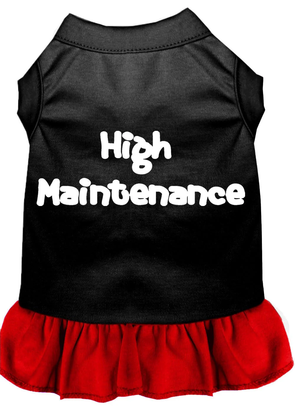 Pet Dress Screen Printed, "High Maintenance" - Image 9