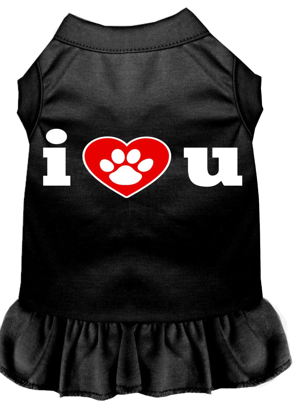 Pet Dress, Screen Printed, "I Heart You" - Image 5