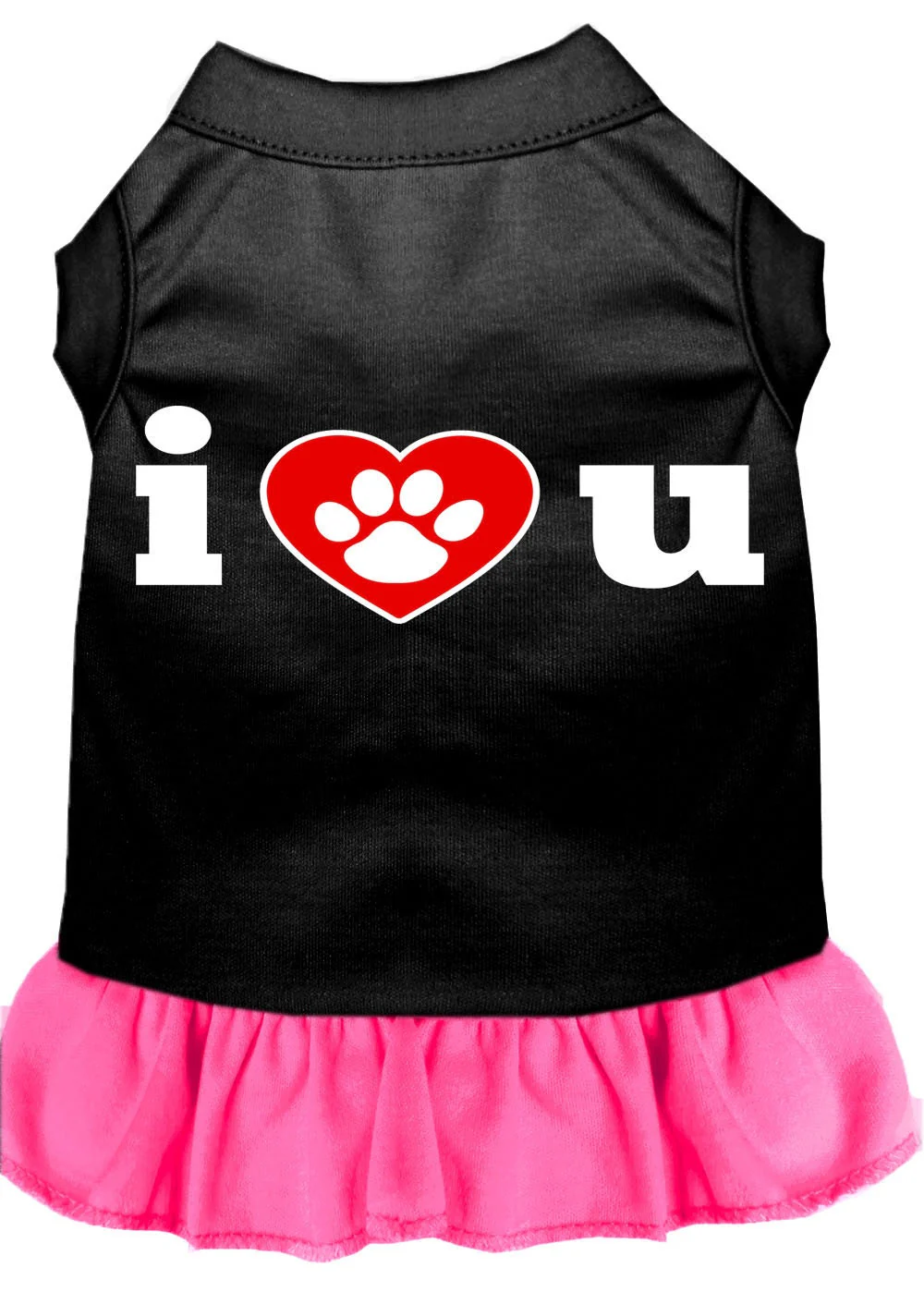 Pet Dress, Screen Printed, "I Heart You" - Image 6