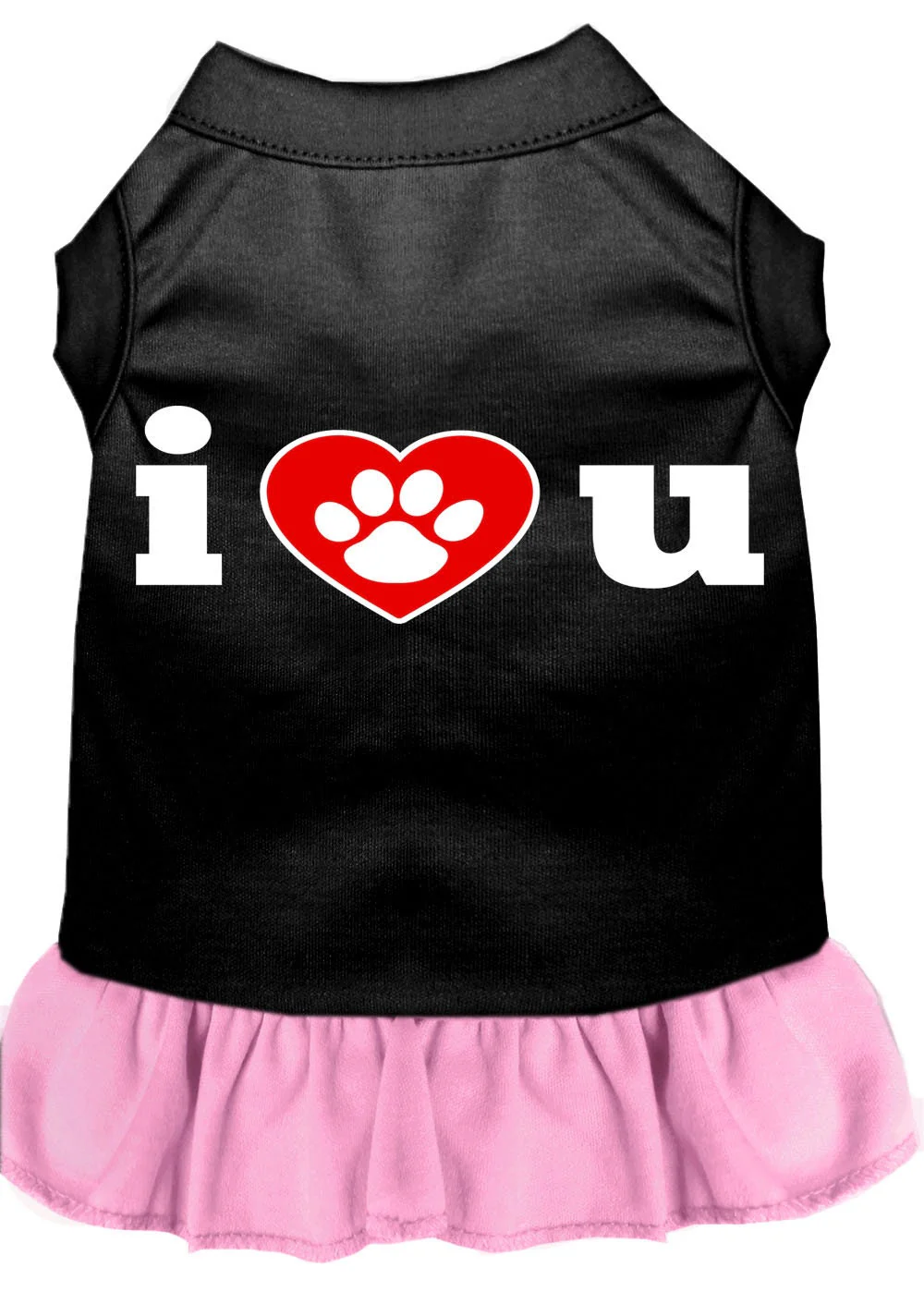 Pet Dress, Screen Printed, "I Heart You" - Image 7