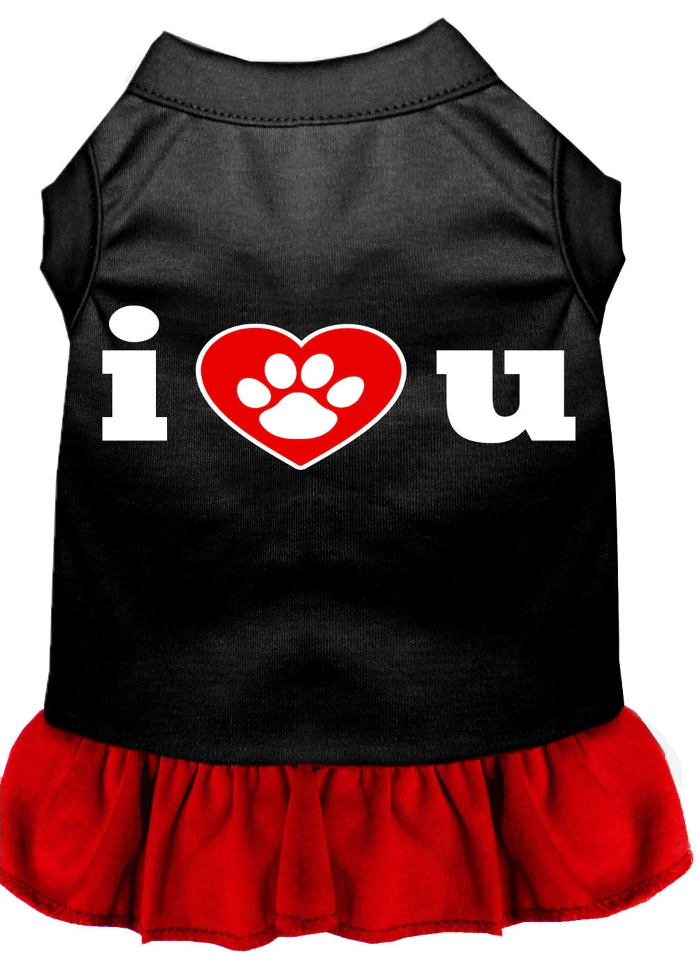 Pet Dress, Screen Printed, "I Heart You" - Image 8