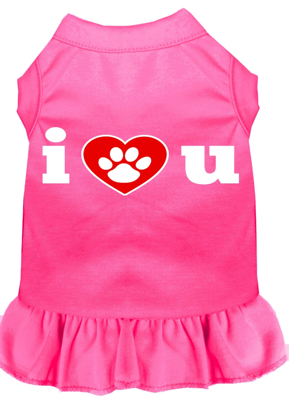 Pet Dress, Screen Printed, "I Heart You" - Image 9