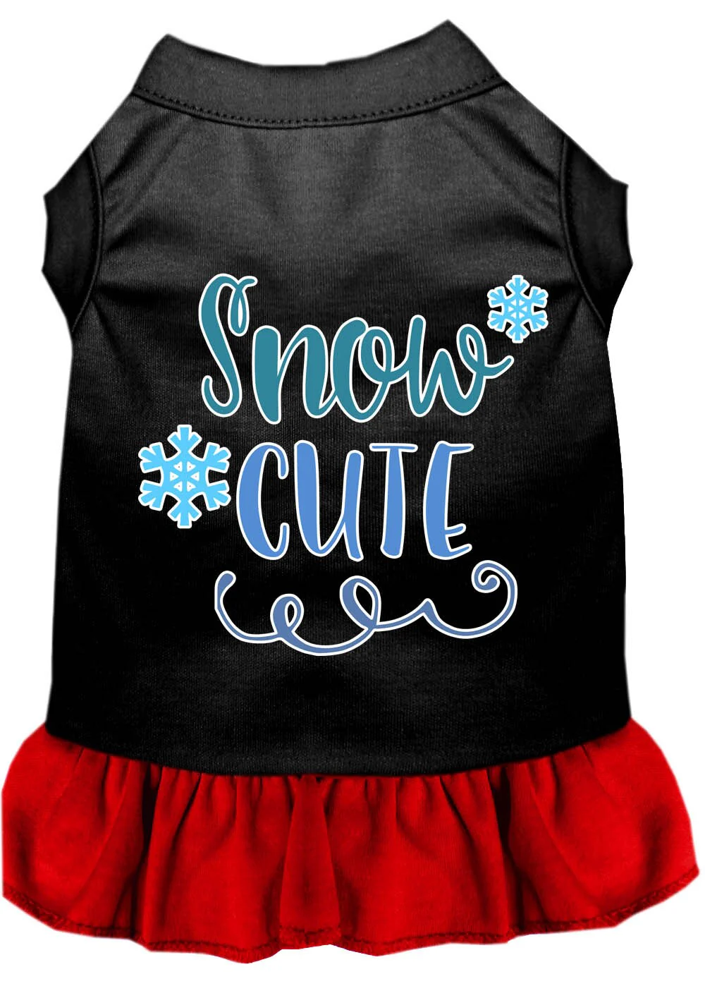 Pet Dress Screen Printed, "Snow Cute" - Image 10
