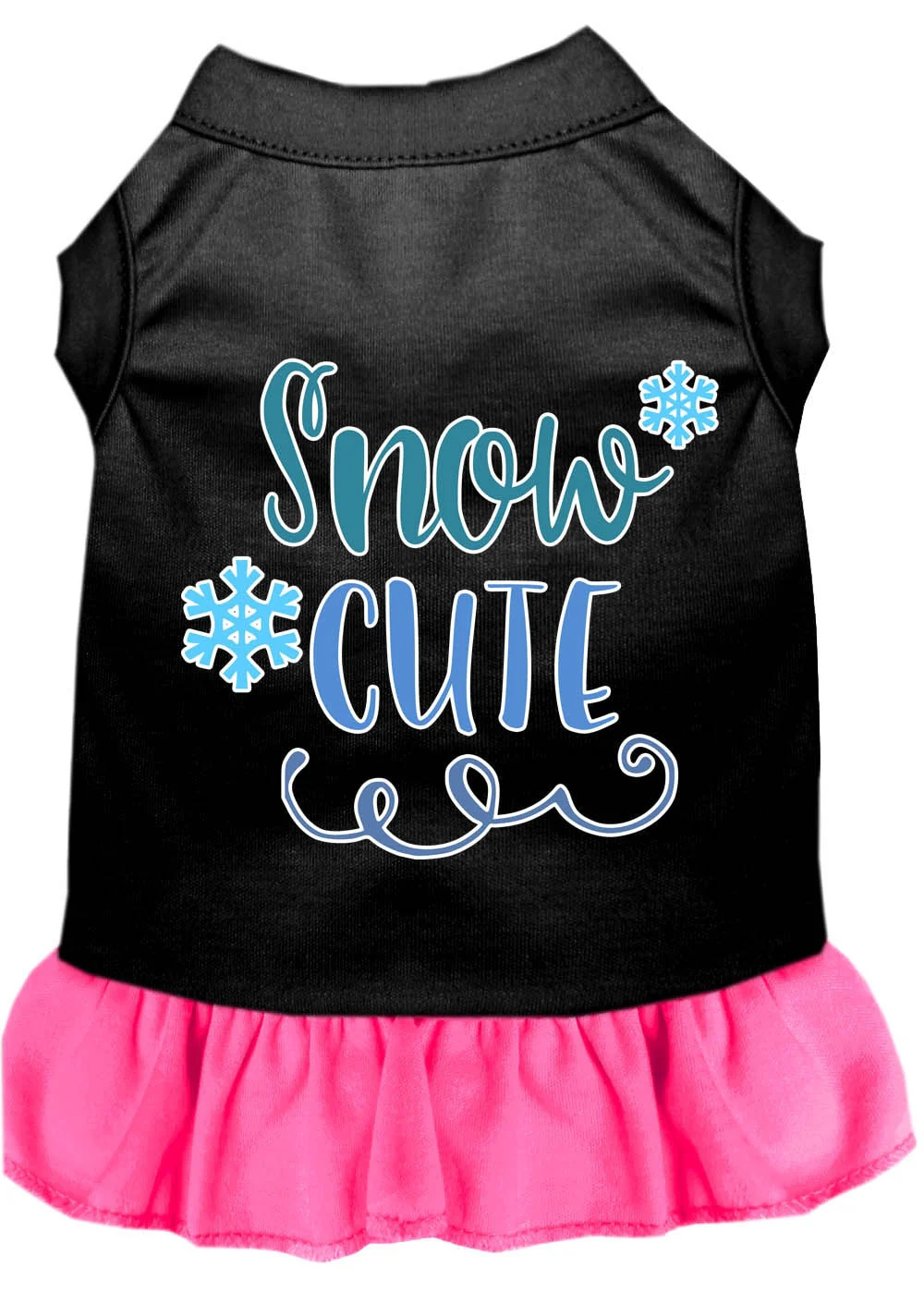 Pet Dress Screen Printed, "Snow Cute" - Image 8