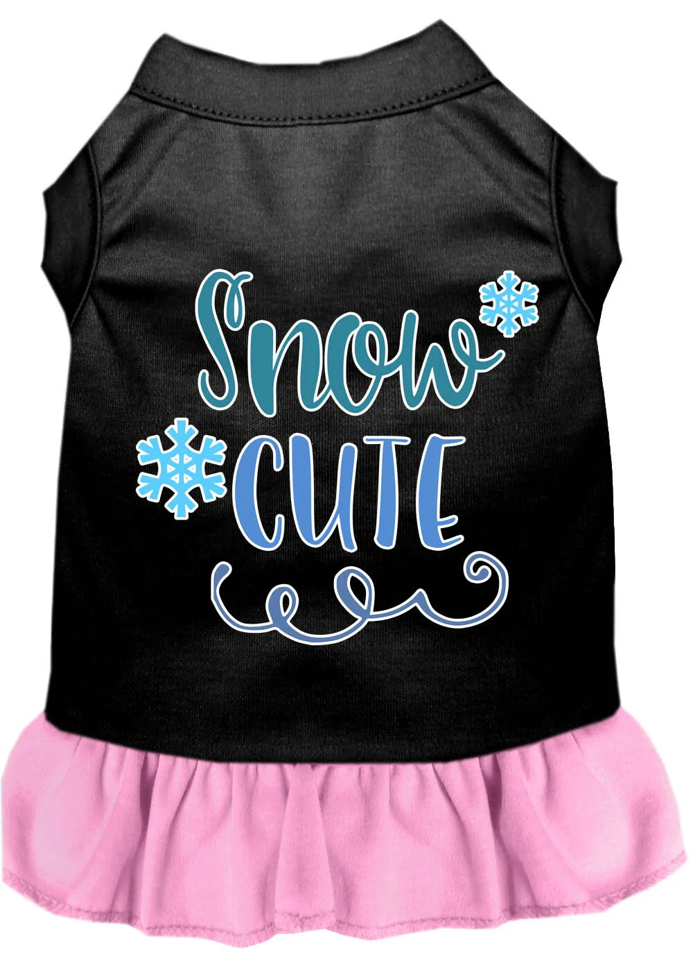 Pet Dress Screen Printed, "Snow Cute" - Image 9