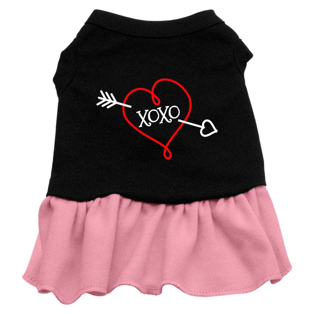 Pet Dress, Screen Printed, "XOXO" - Image 2