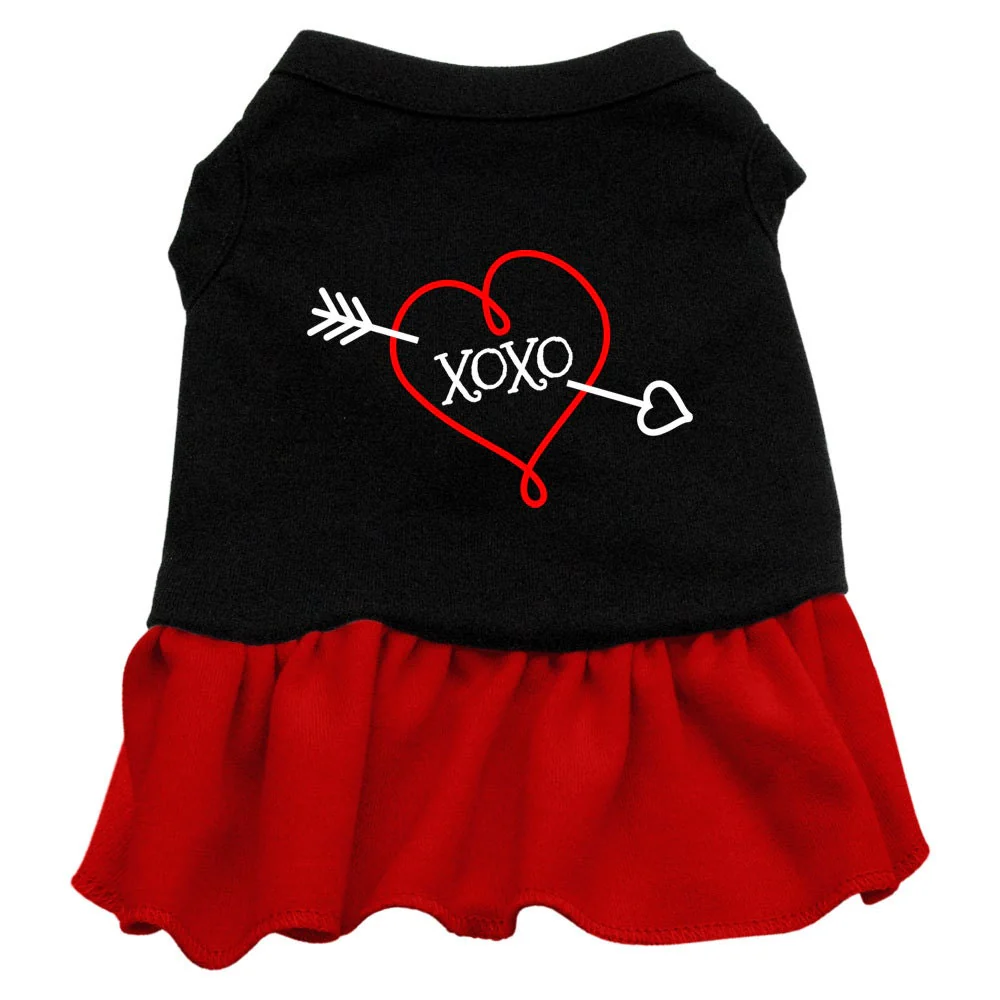 Pet Dress, Screen Printed, "XOXO" - Image 3