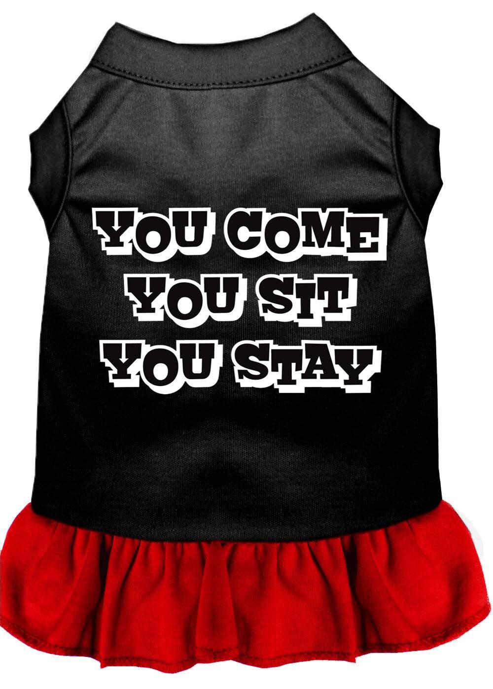 Pet Dress "You Come, You Sit, You Stay" - Image 5