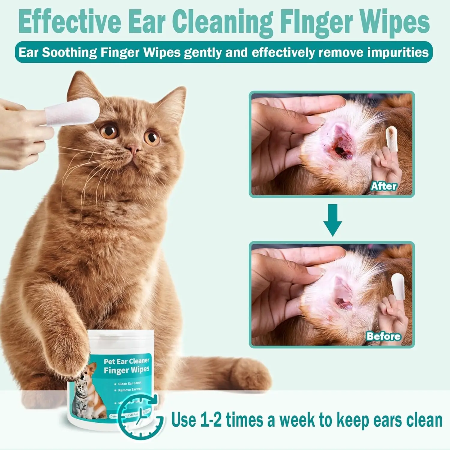 Pet Ear Cleaning Wipes for Healthy Ears - Image 6