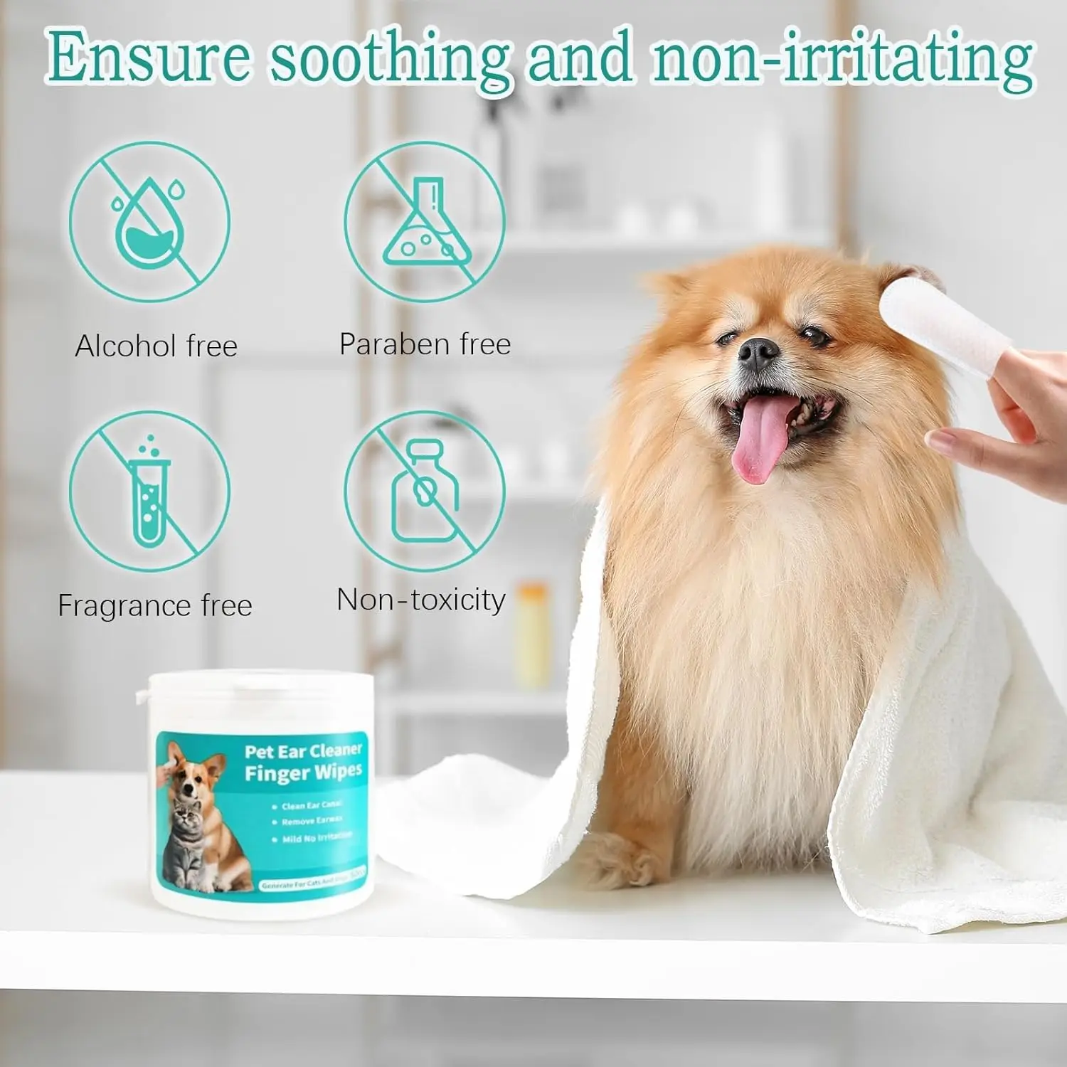 Pet Ear Cleaning Wipes for Healthy Ears - Image 7
