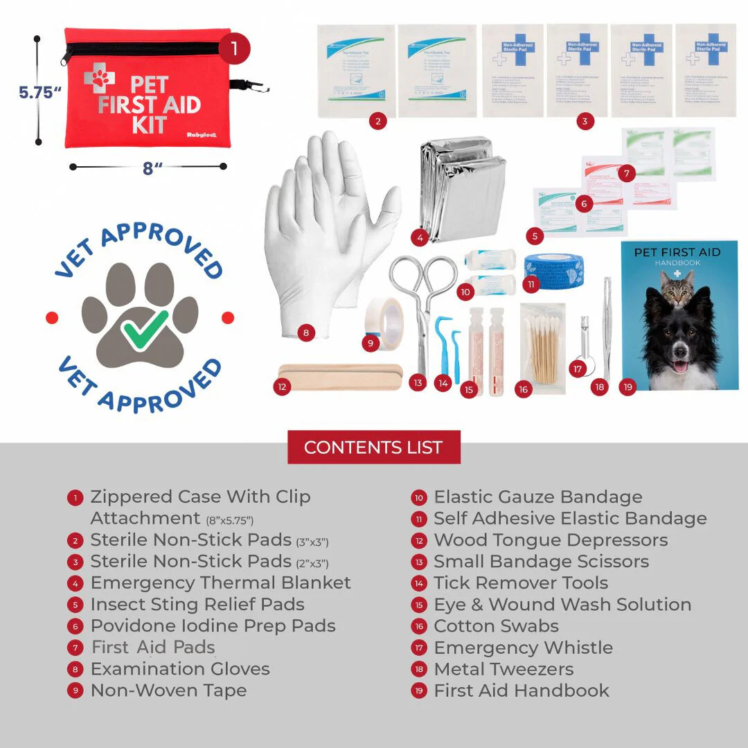 Pet First Aid Kit for Dogs & Cats with Vet-Approved Essentials - Image 4
