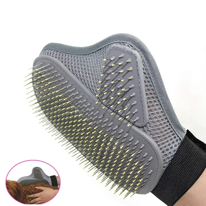 Pet Grooming Glove – Hair Removal & Bathing Brush for Dogs & Cats - Image 2
