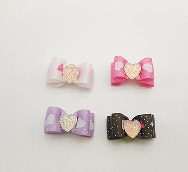 Pet Hair Bows & Accessories Set – Colorful Styles - Image 6