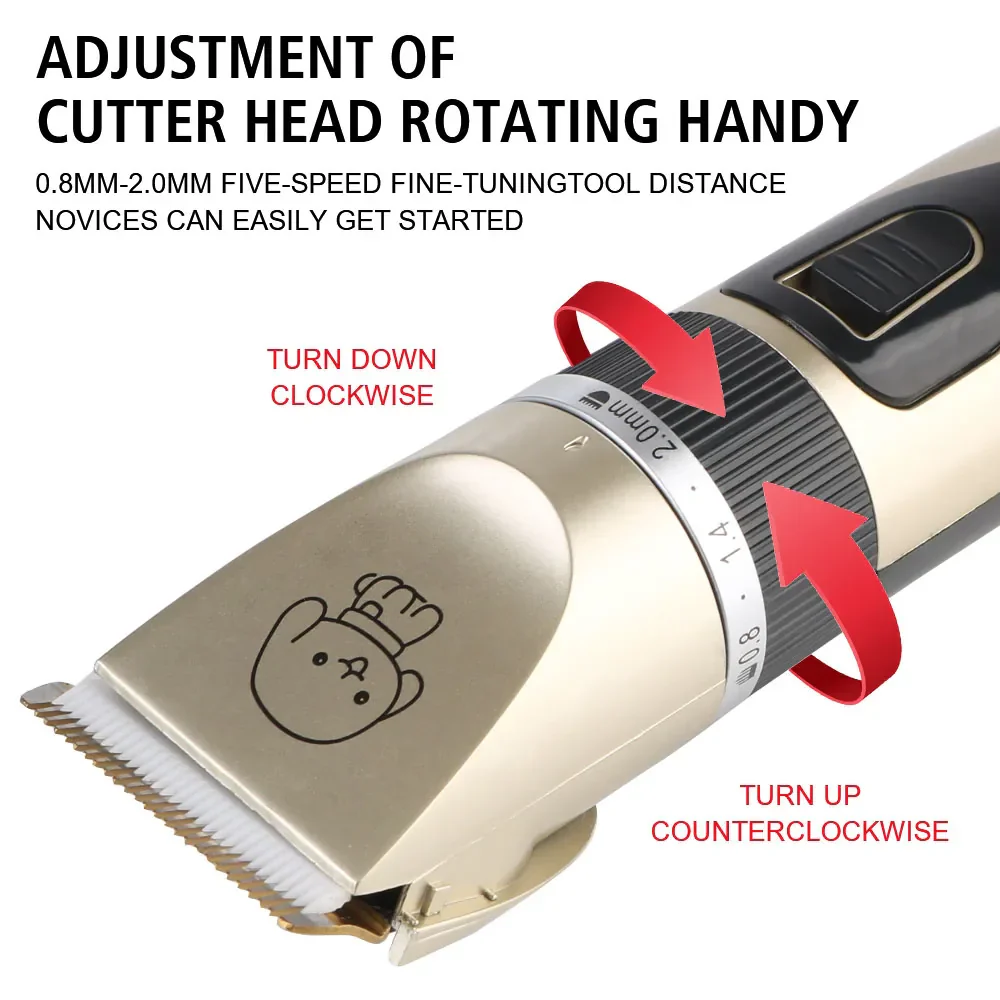 Pet Hair Clipper Grooming Trimmer Set – Professional Cordless Clippers - Image 3