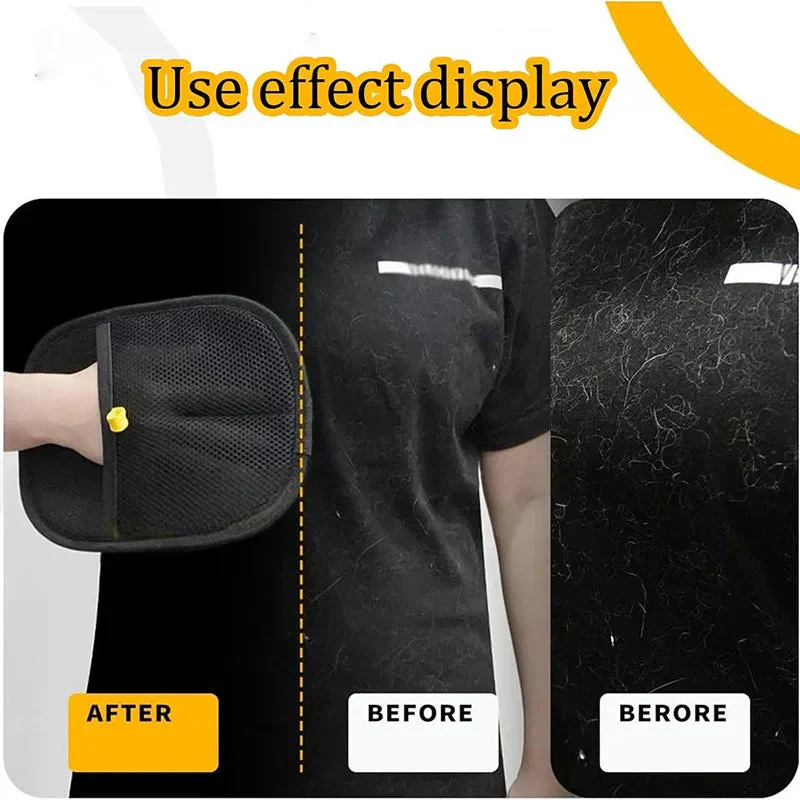 Pet hair removal tools reusable gloves, pet double-sided beauty gloves, carpet removal pet fur hair pet supplies - Image 4