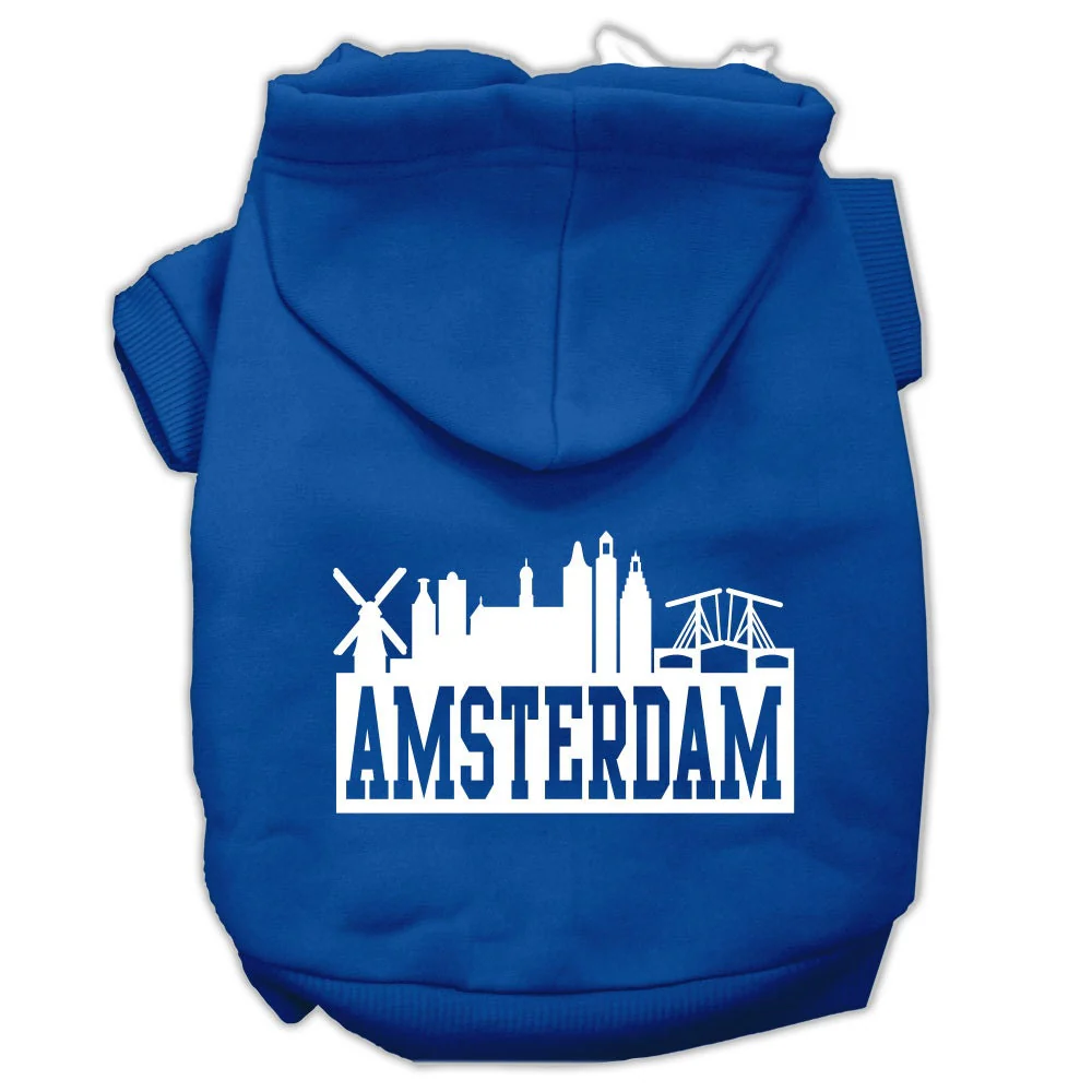 Pet Hoodie "Amsterdam Skyline" - Image 4