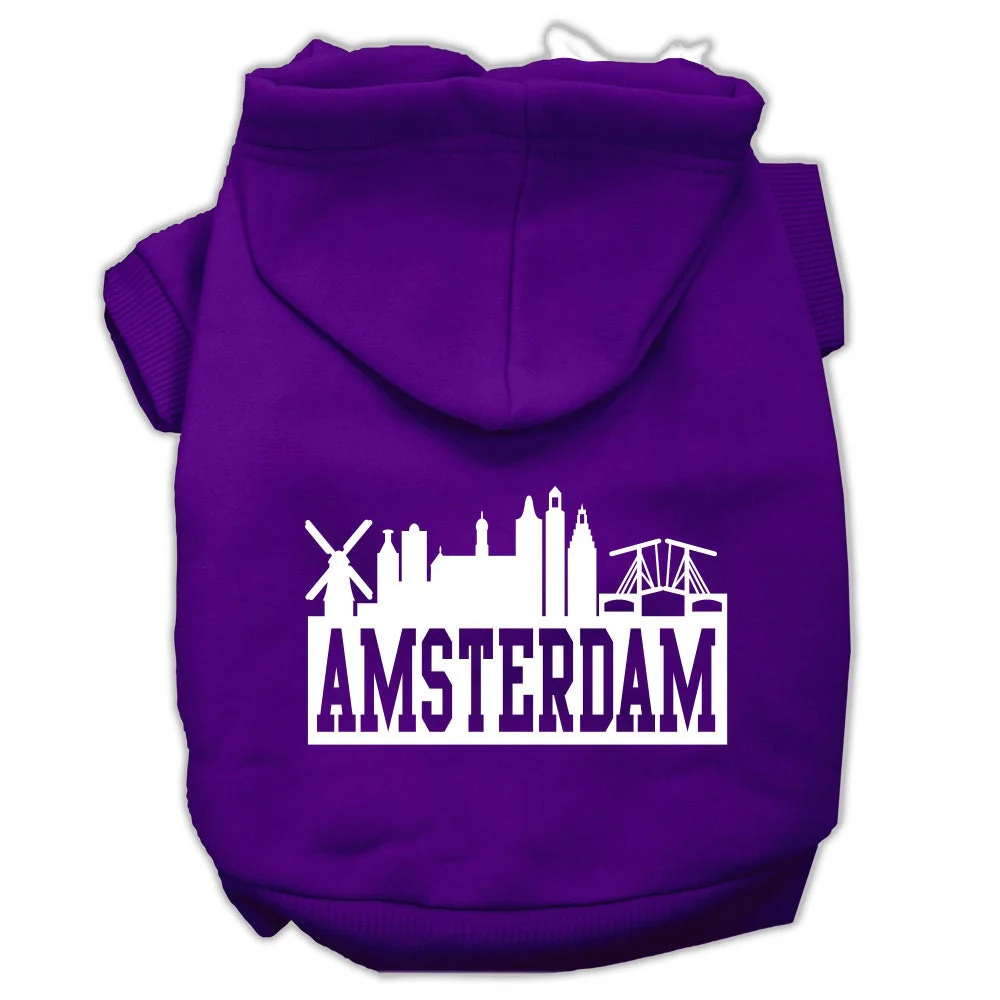 Pet Hoodie "Amsterdam Skyline" - Image 7