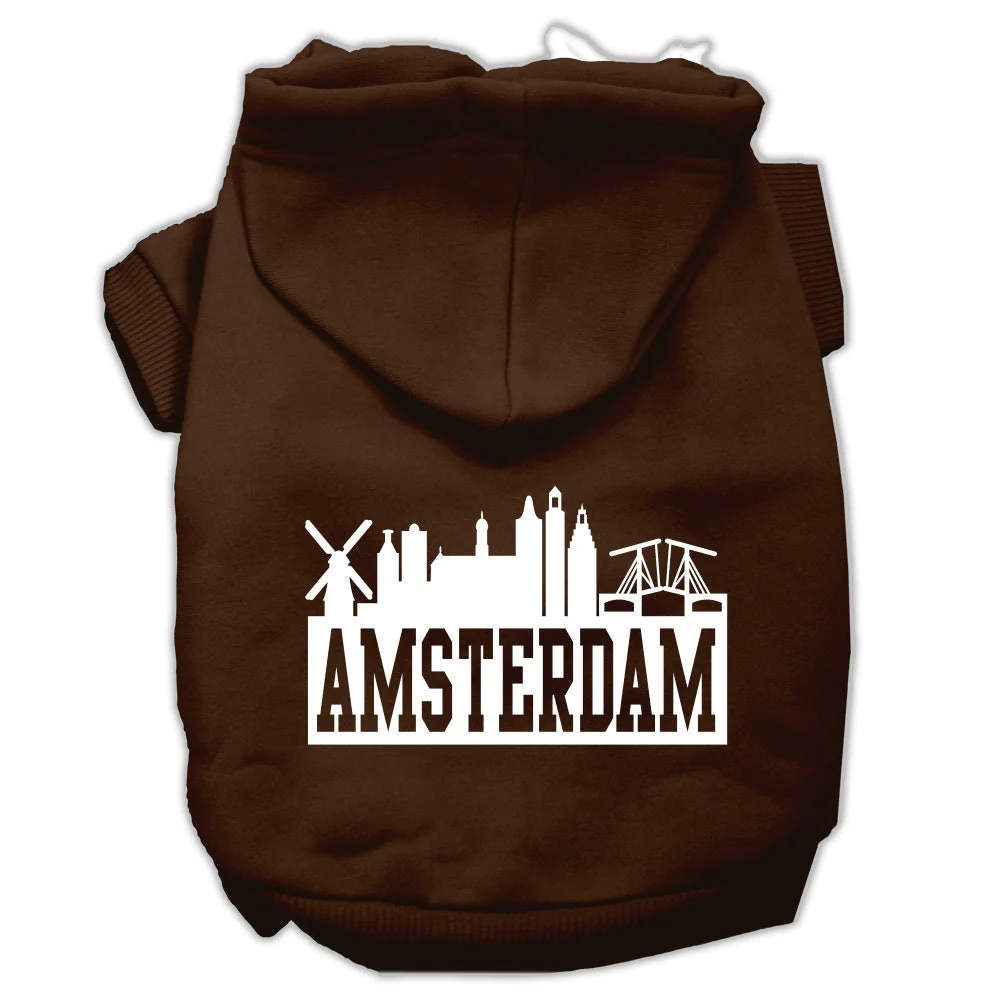 Pet Hoodie "Amsterdam Skyline" - Image 9