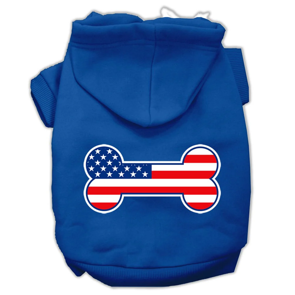 Pet Hoodie "Bone Shaped American Flag" - Image 5