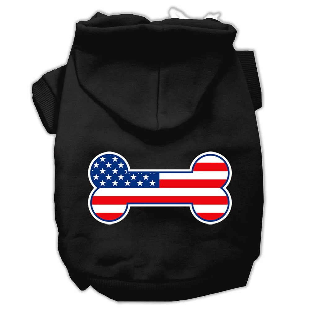 Pet Hoodie "Bone Shaped American Flag" - Image 7