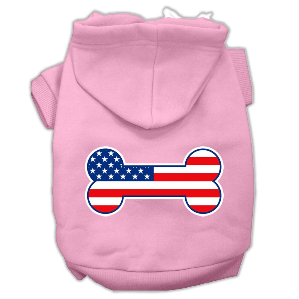 Pet Hoodie "Bone Shaped American Flag" - Image 9
