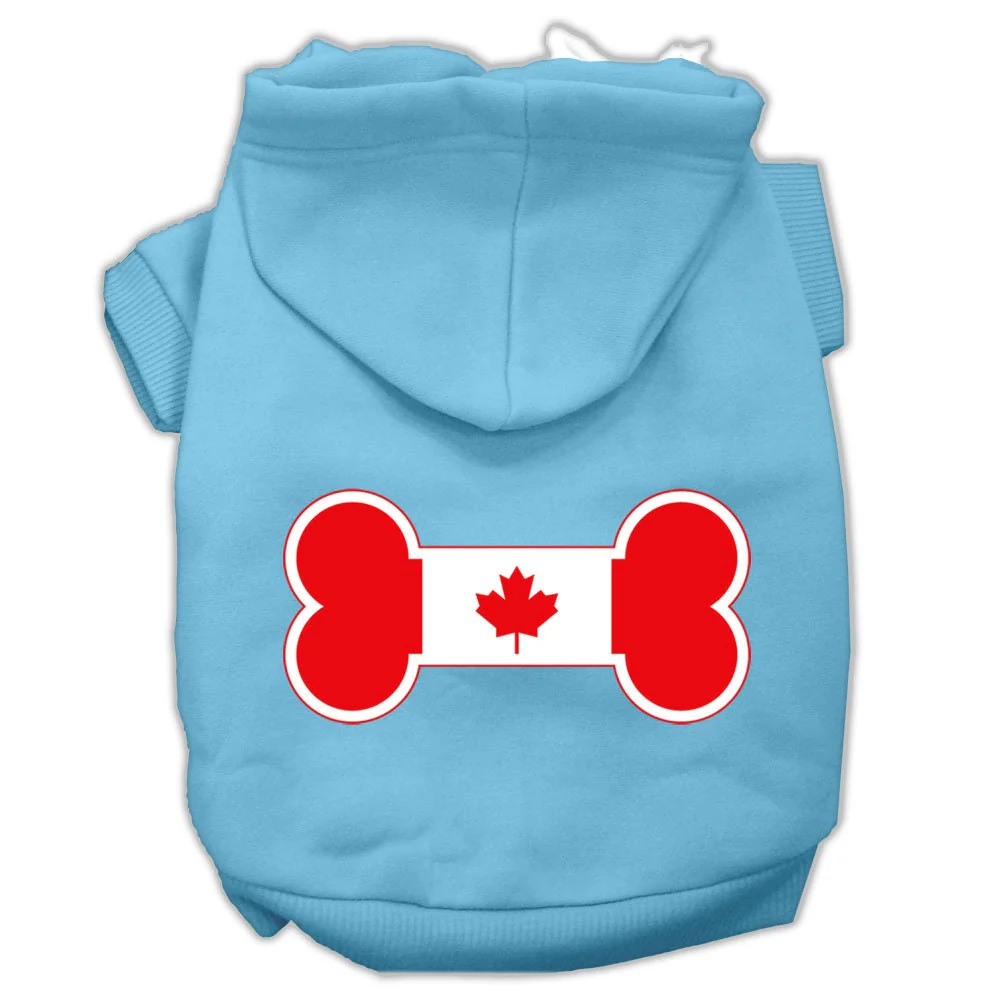Pet Hoodie "Bone Shaped Canadian Flag" - Image 10