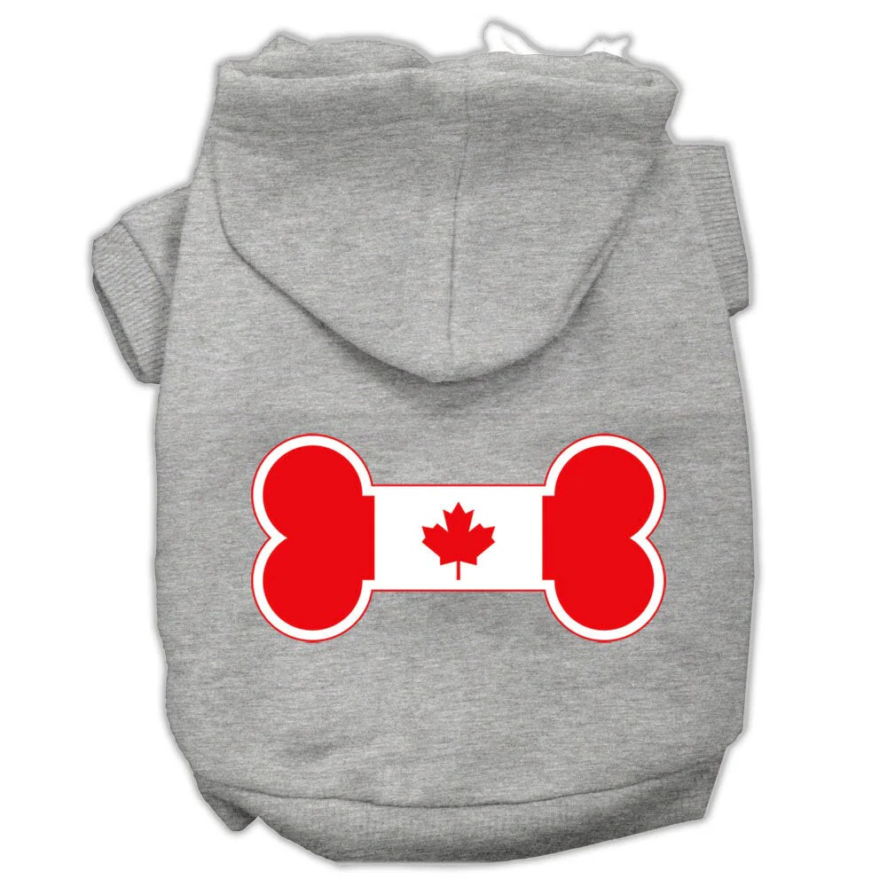 Pet Hoodie "Bone Shaped Canadian Flag" - Image 3