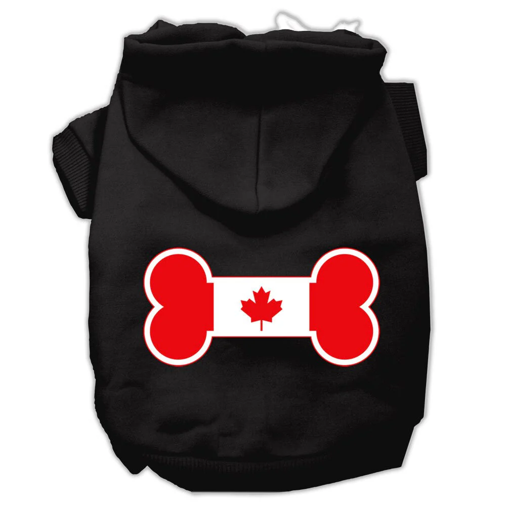 Pet Hoodie "Bone Shaped Canadian Flag" - Image 5