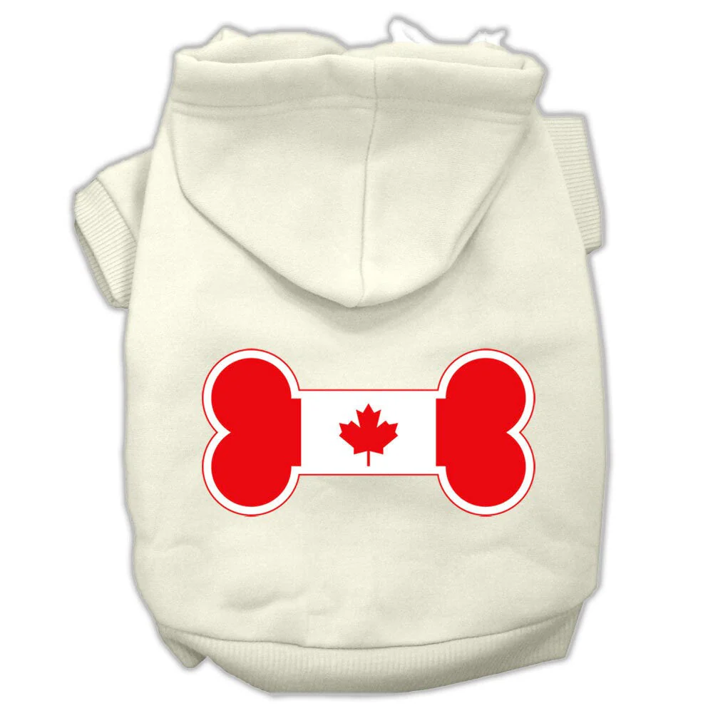 Pet Hoodie "Bone Shaped Canadian Flag" - Image 6