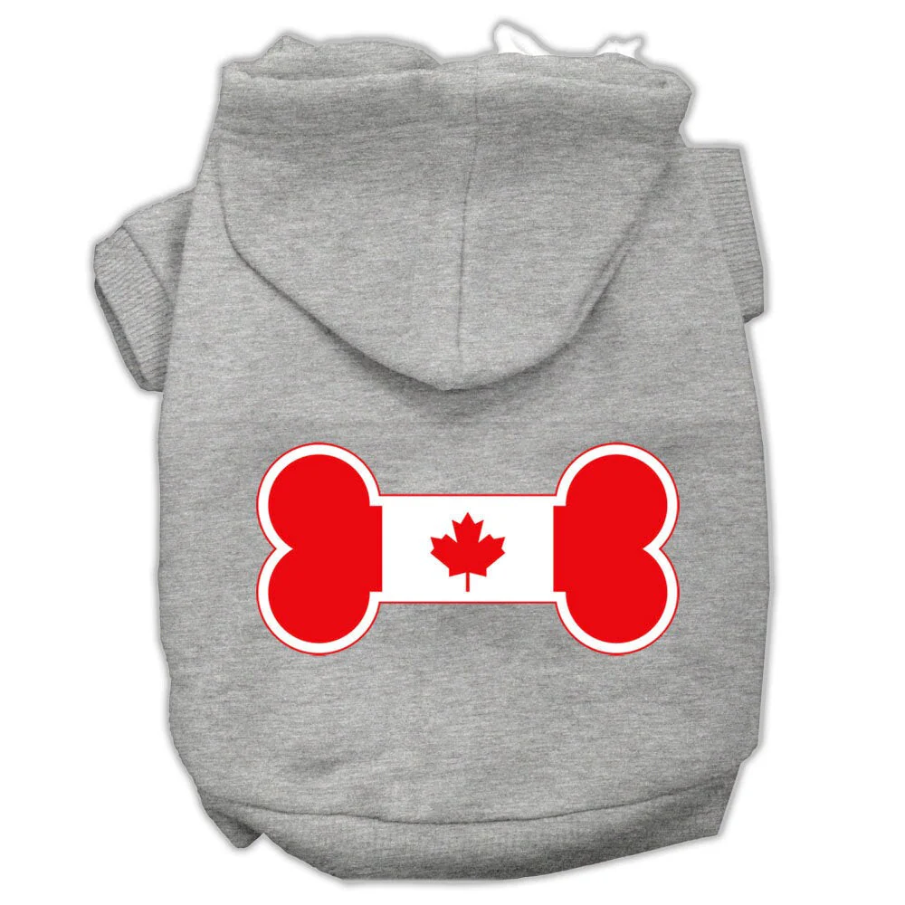 Pet Hoodie "Bone Shaped Canadian Flag" - Image 7