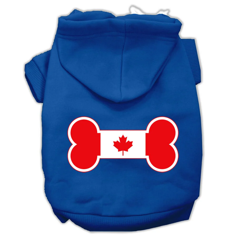 Pet Hoodie "Bone Shaped Canadian Flag" - Image 8
