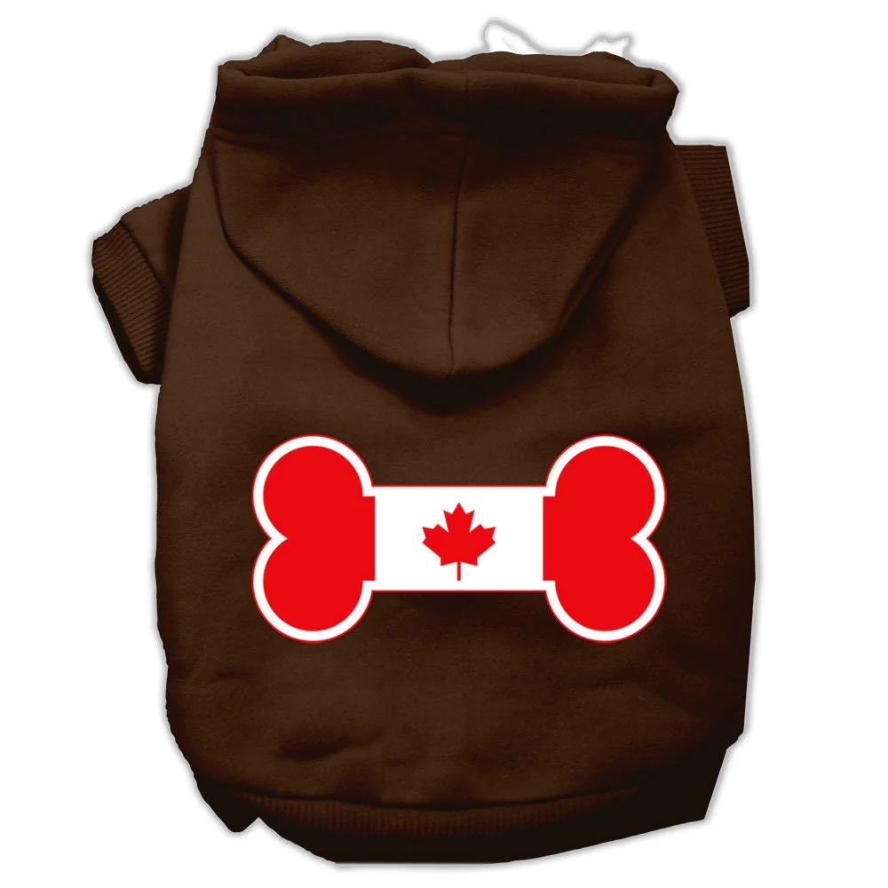 Pet Hoodie "Bone Shaped Canadian Flag" - Image 9