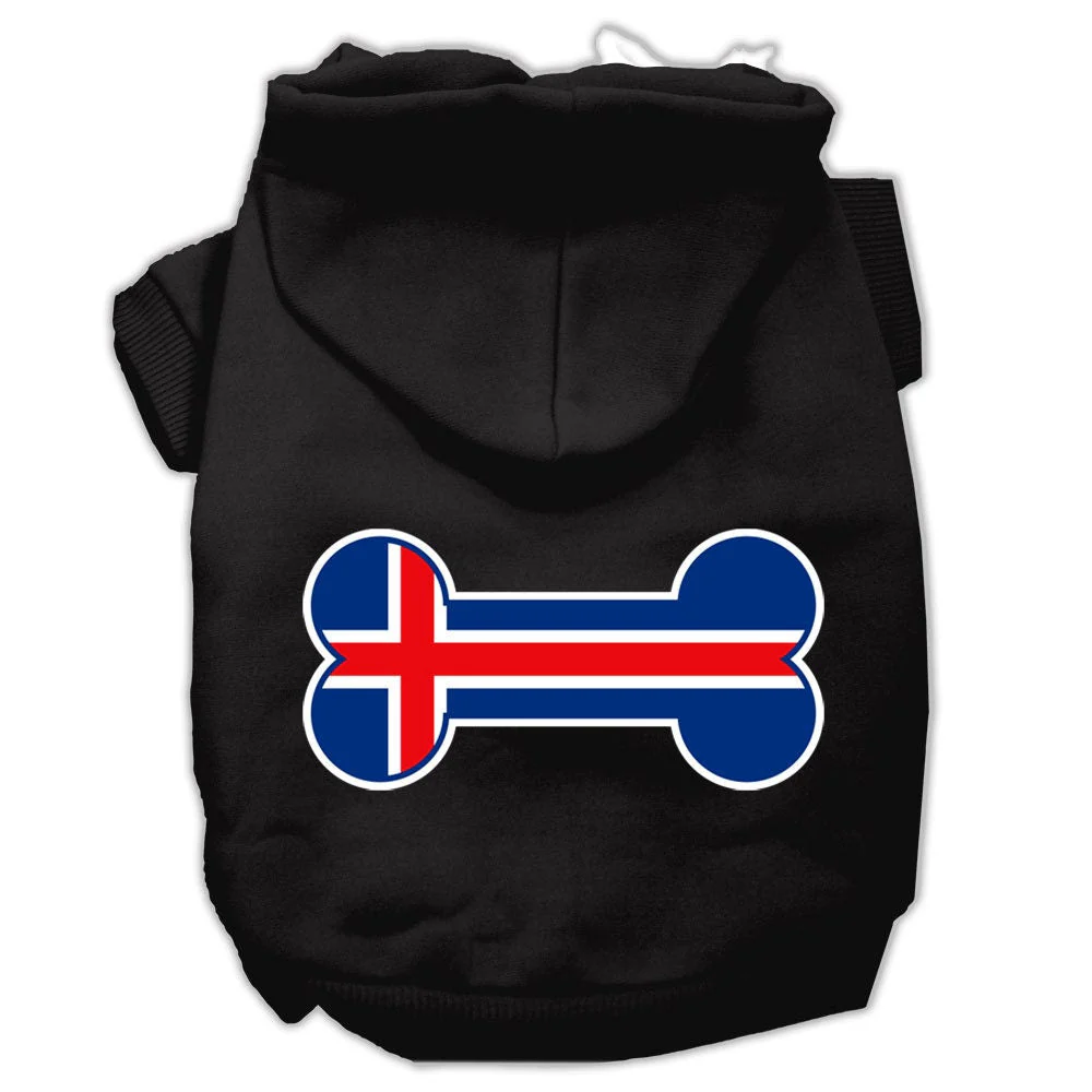 Pet Hoodie "Bone Shaped Iceland Flag" - Image 3