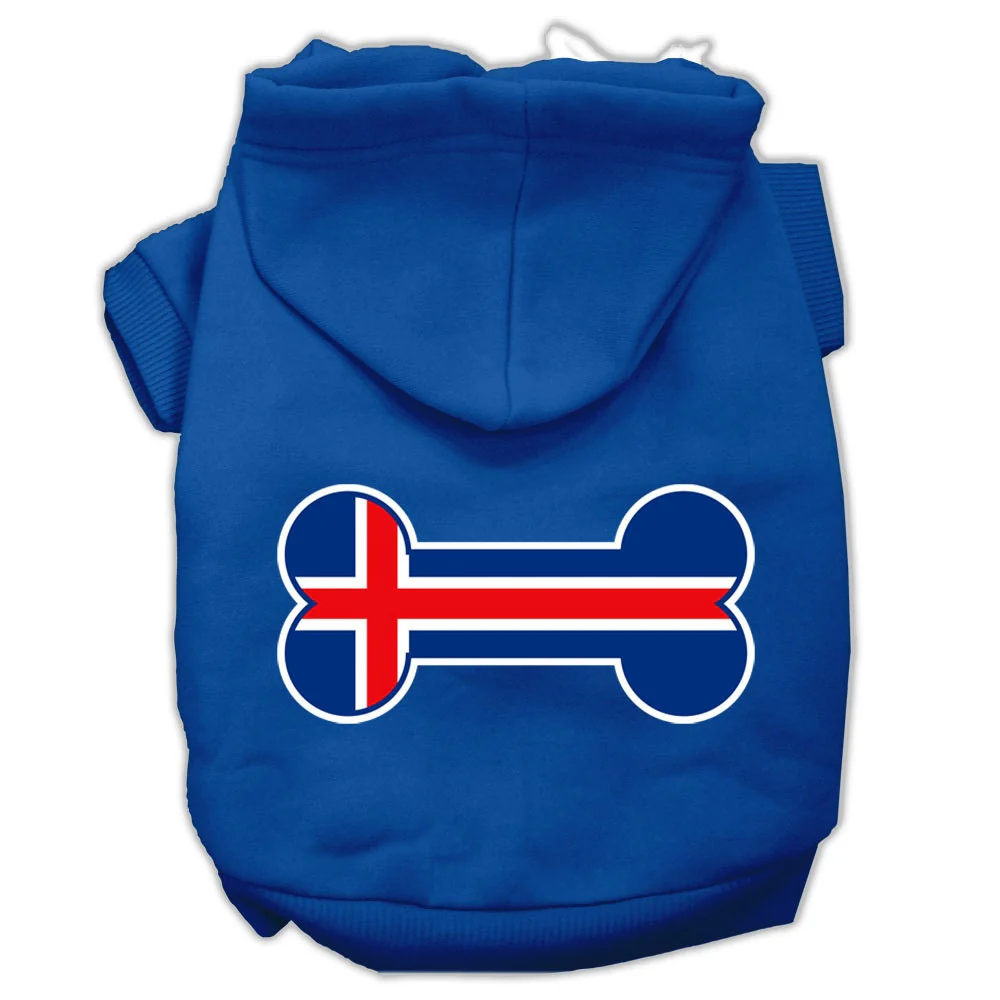 Pet Hoodie "Bone Shaped Iceland Flag" - Image 5
