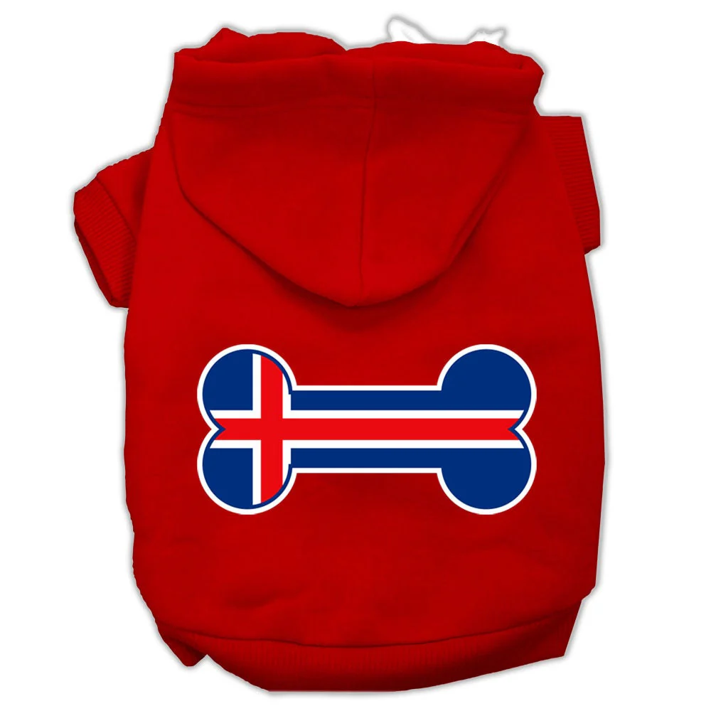 Pet Hoodie "Bone Shaped Iceland Flag" - Image 7