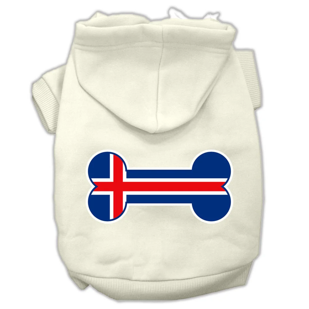 Pet Hoodie "Bone Shaped Iceland Flag" - Image 8
