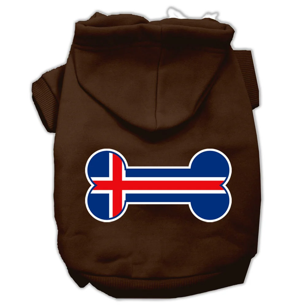 Pet Hoodie "Bone Shaped Iceland Flag" - Image 9