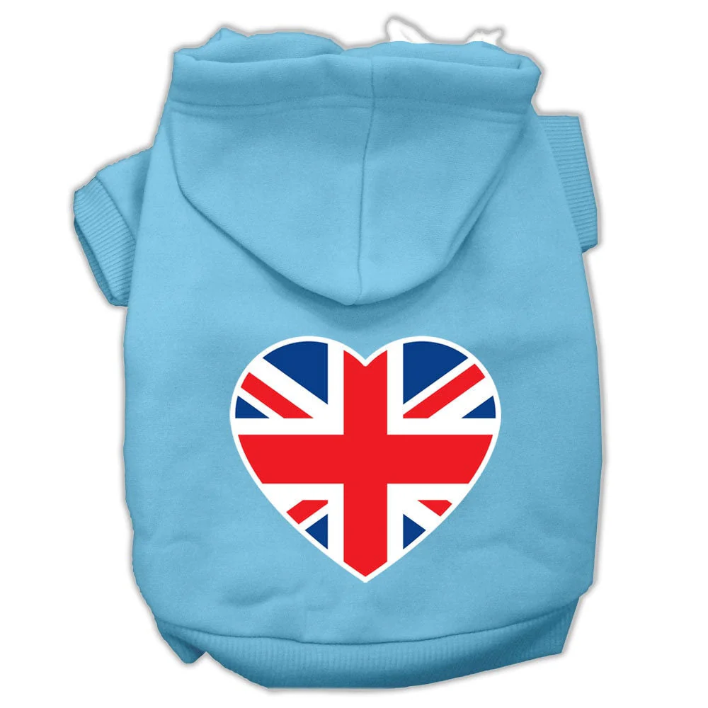 Pet Hoodie "British Flag Heart" - Image 10