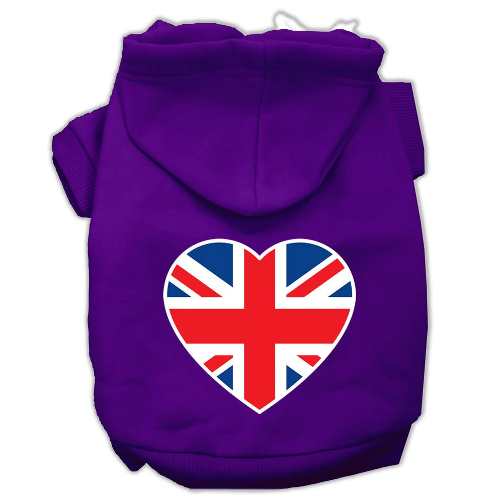 Pet Hoodie "British Flag Heart" - Image 6