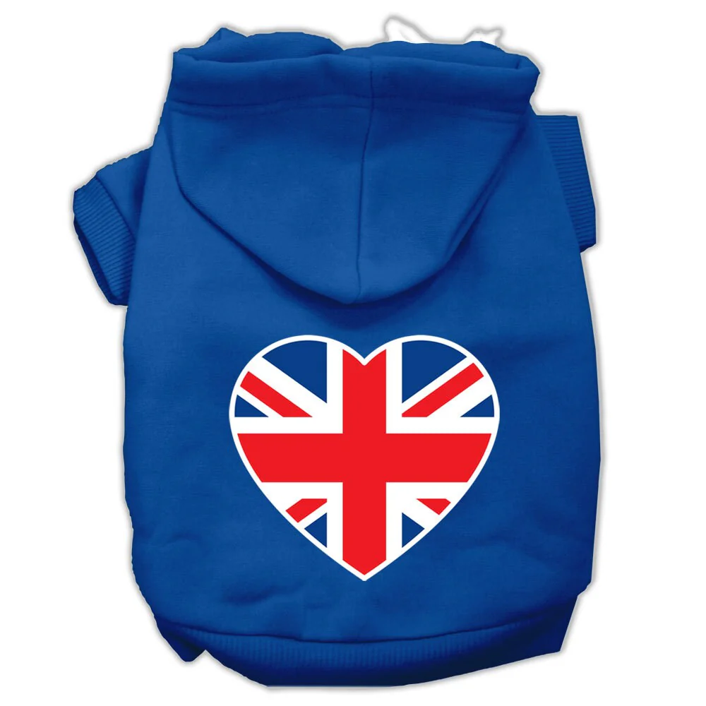 Pet Hoodie "British Flag Heart" - Image 7