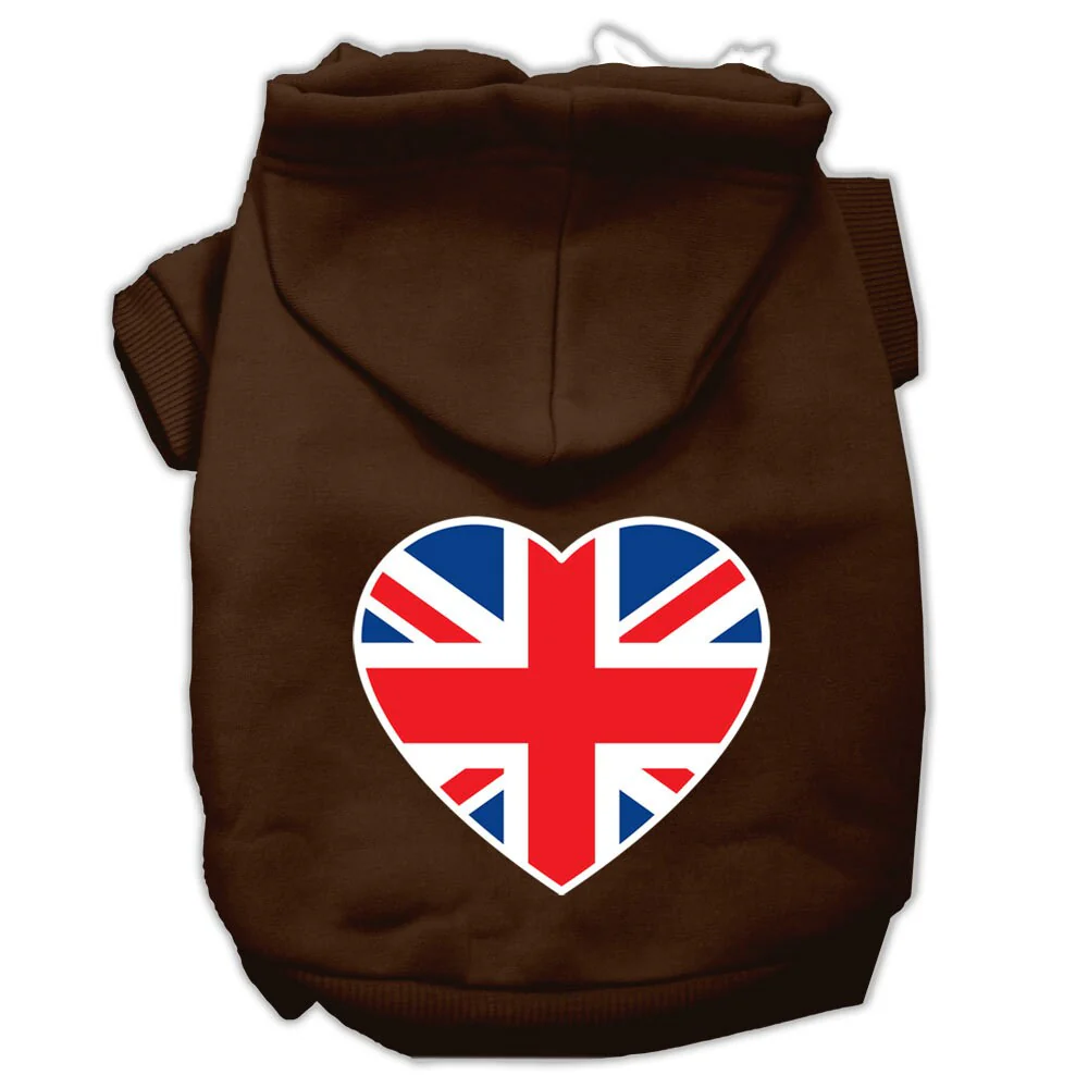 Pet Hoodie "British Flag Heart" - Image 8