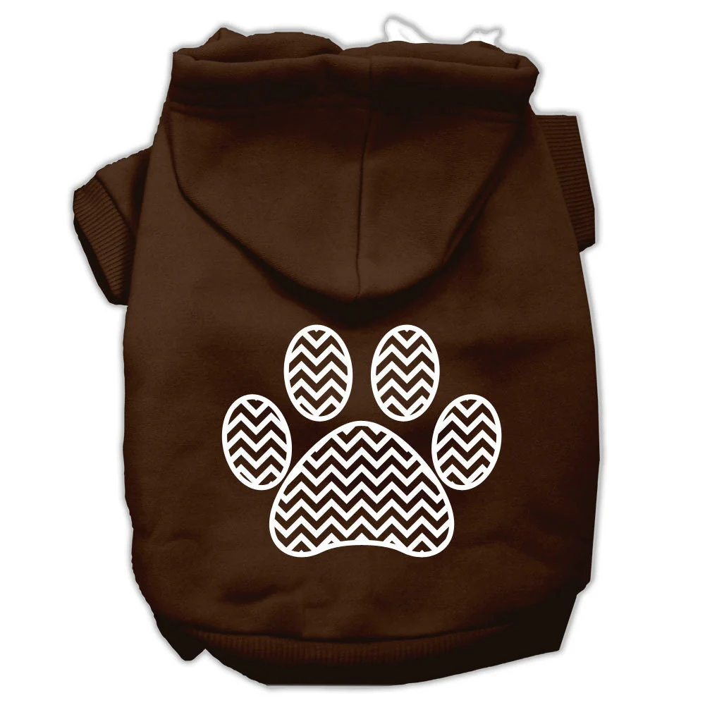 Pet Hoodie "Chevron Paw Print" - Image 10