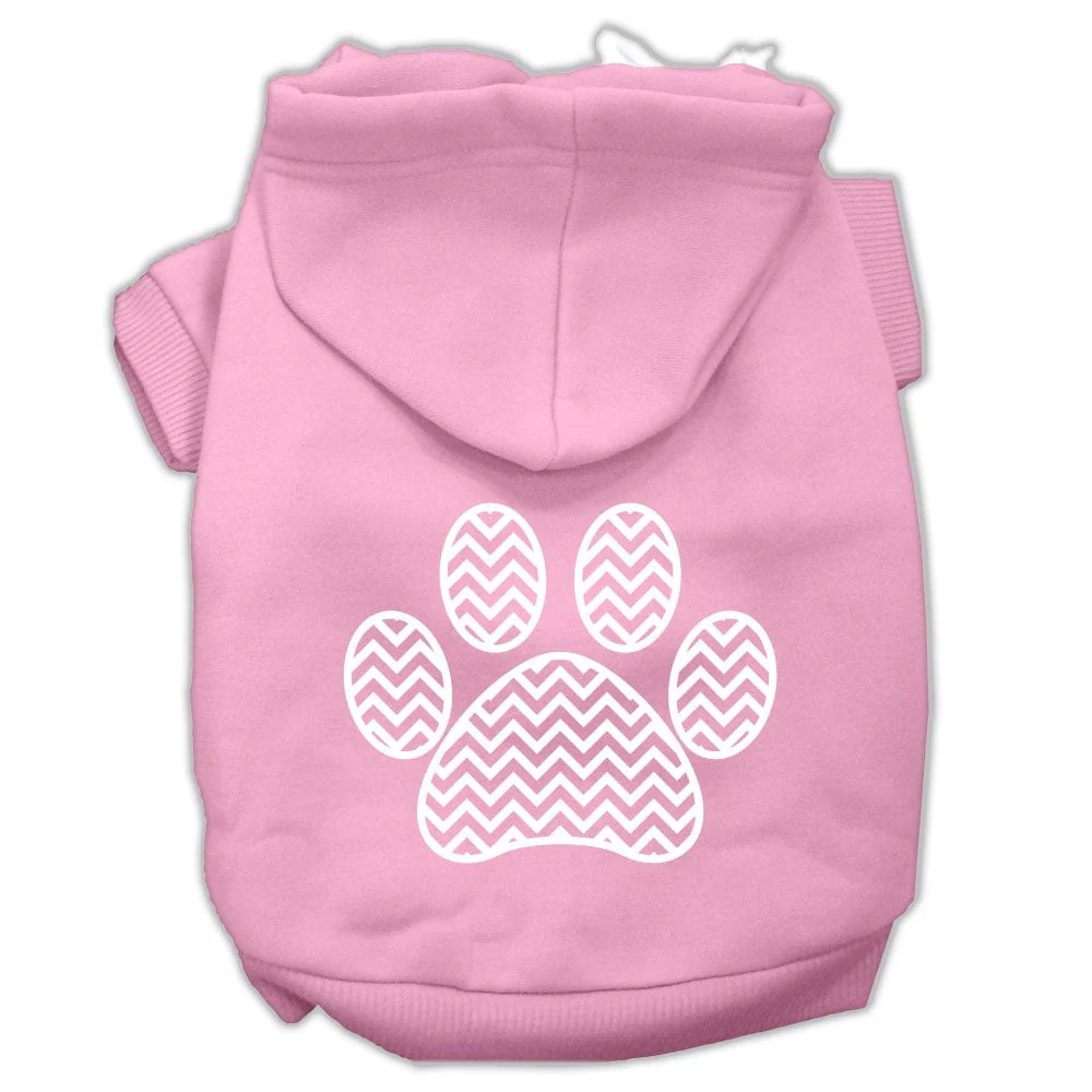 Pet Hoodie "Chevron Paw Print" - Image 6