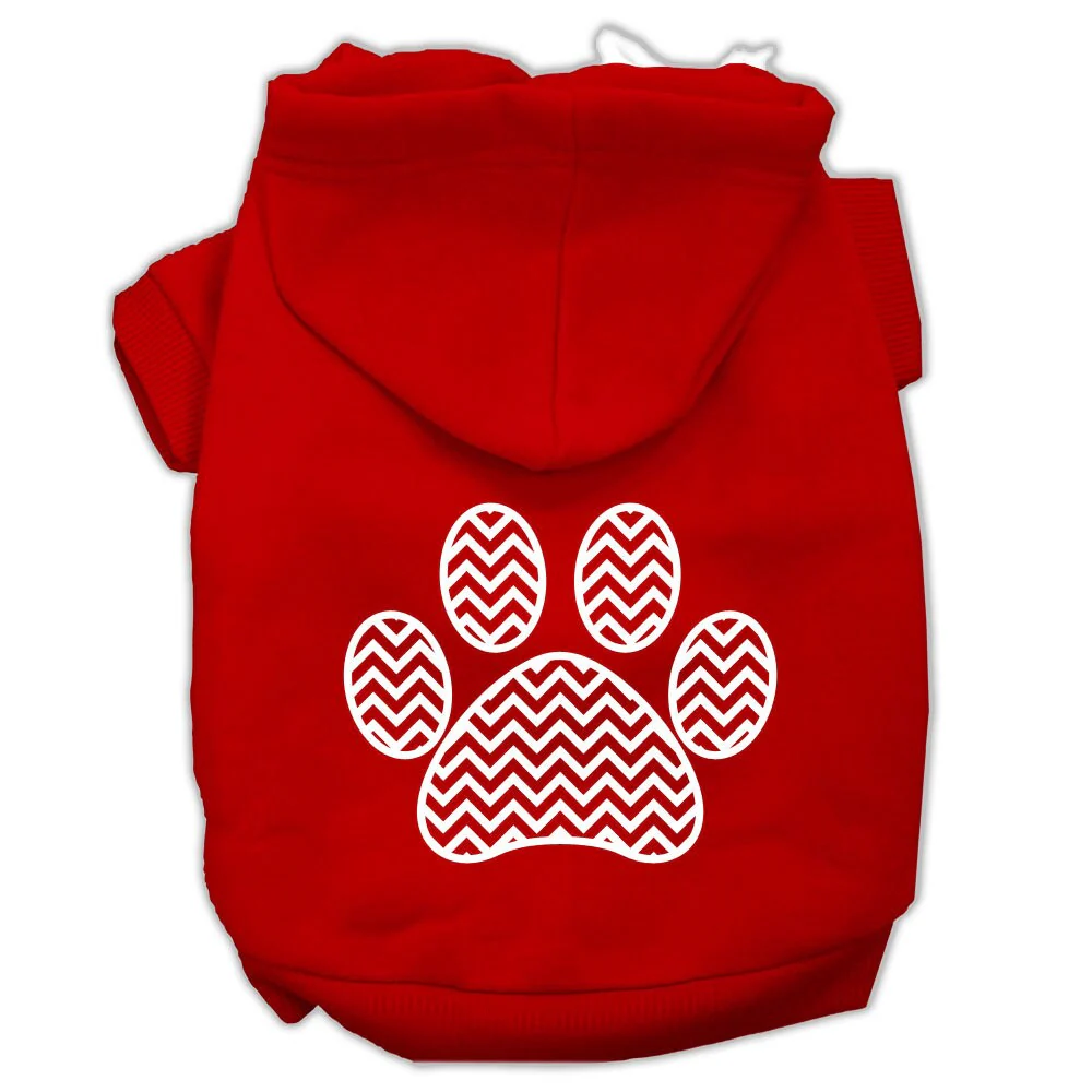Pet Hoodie "Chevron Paw Print" - Image 7