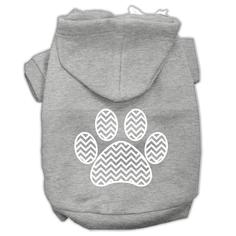 Pet Hoodie "Chevron Paw Print" - Image 9