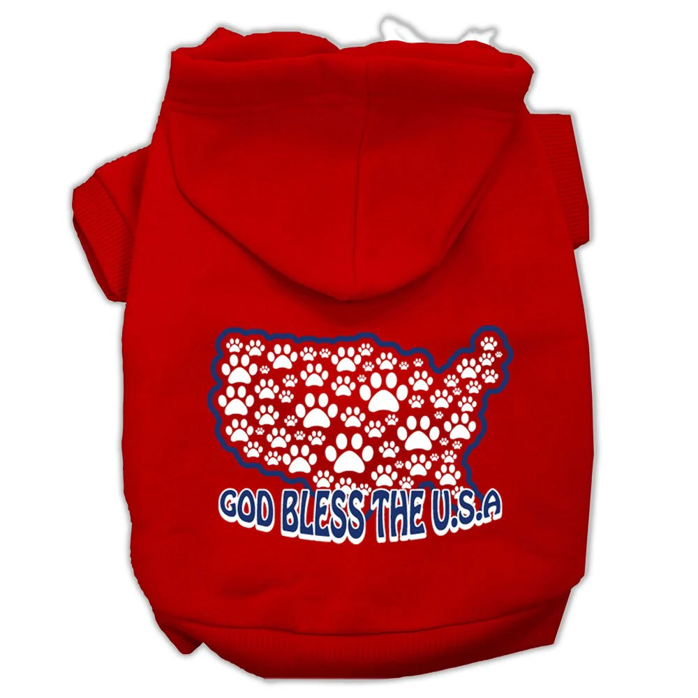 Pet Hoodie "God Bless The USA" - Image 3
