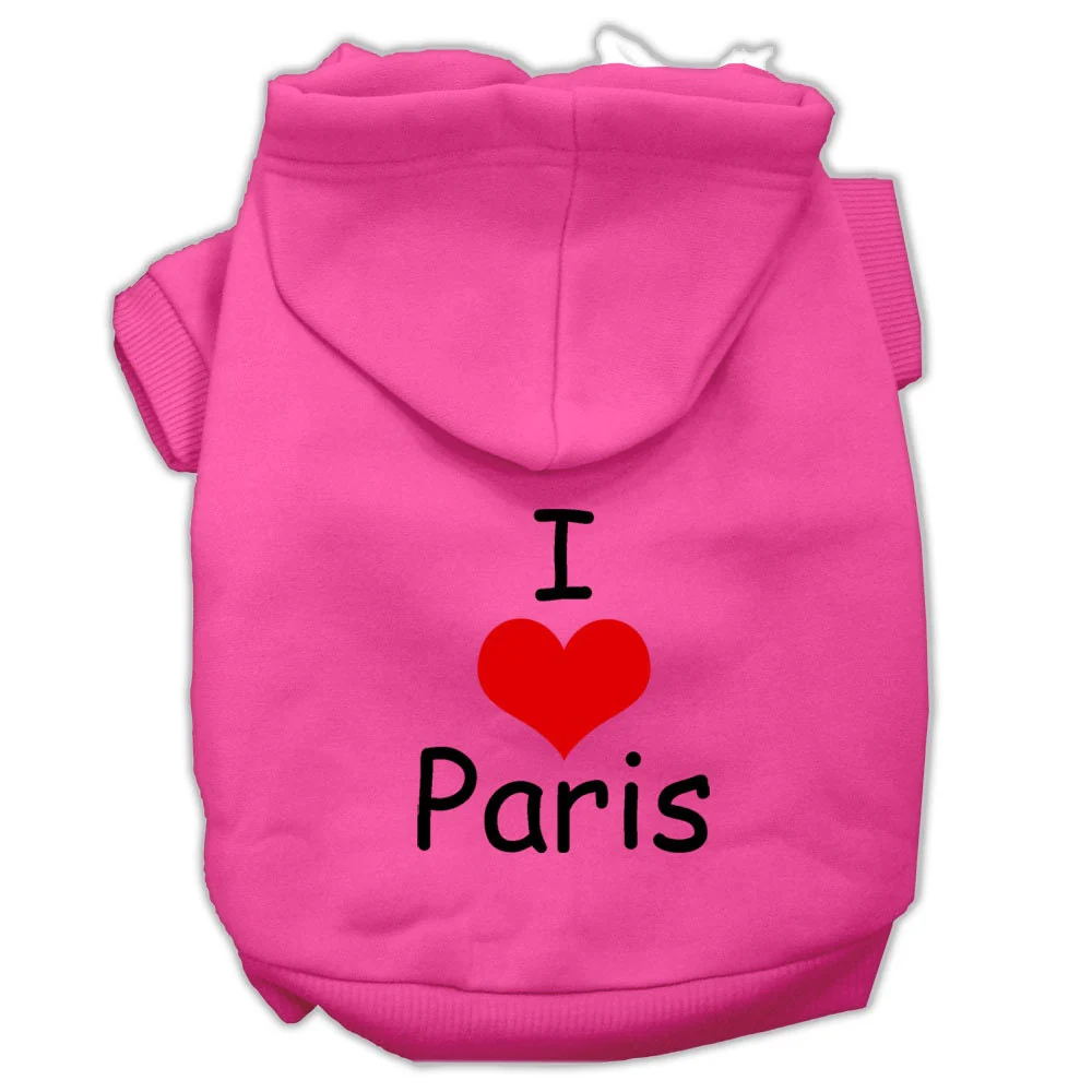 Pet Hoodie "I Love Paris" - Image 10